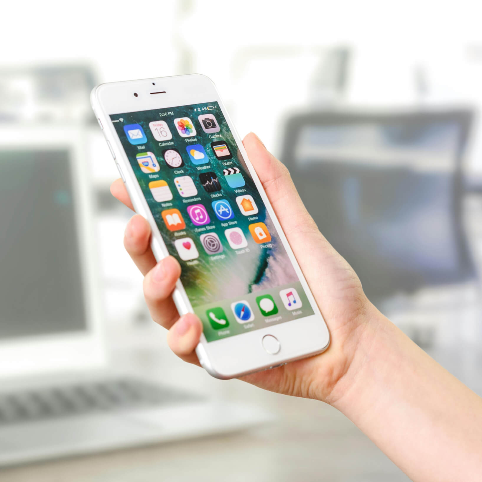 Apps on an iPhone